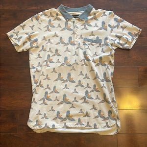 Zanerobe Parrot  print polo size L